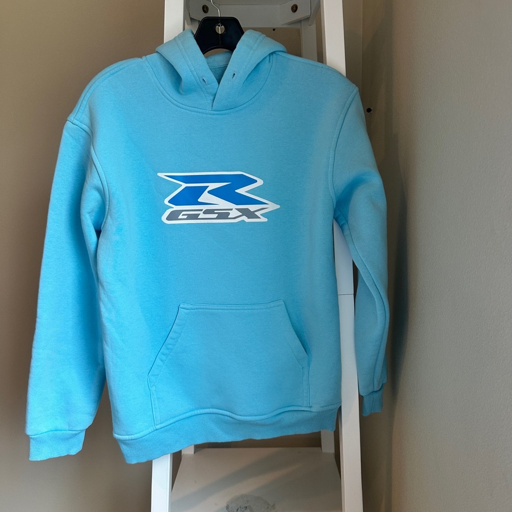 SUZUKI GSXR Blue Hoodie with Logo